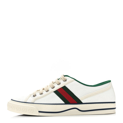 Gucci Jacquard Mini GG Monogram Web Womens 1977 Tennis Sneakers 40 White 1 of 8