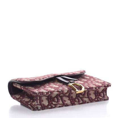 Christian Dior Oblique Saddle Belt Bag Bordeaux 4 of 8