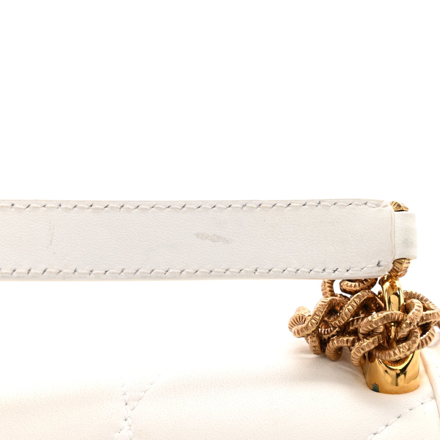 Calfskin Mini Devotion Crossbody Bag White