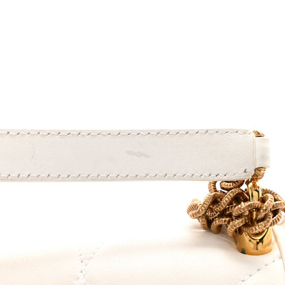 Dolce & Gabbana Calfskin Mini Devotion Crossbody Bag White 10 of 13