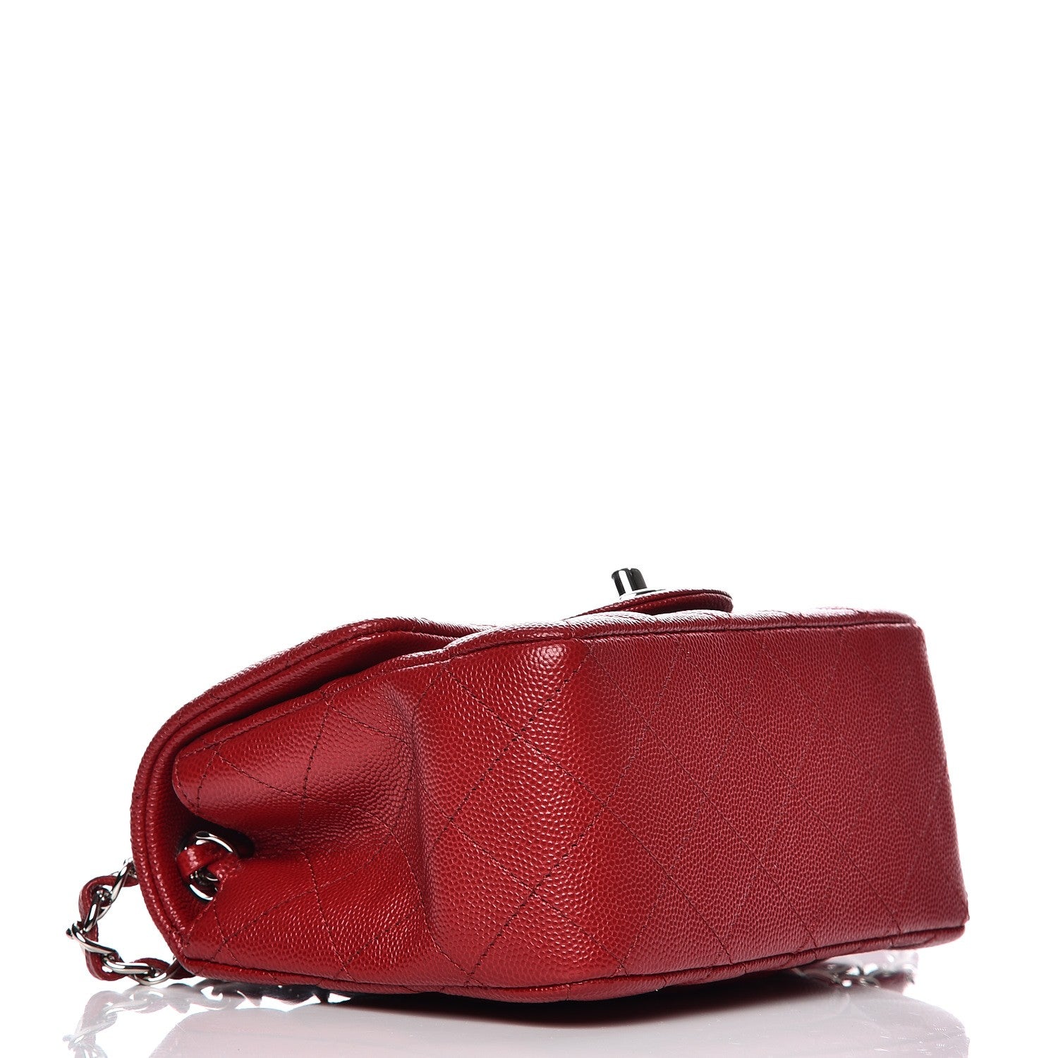 Chanel Caviar Quilted Mini Square Flap Dark Red 4 of 7