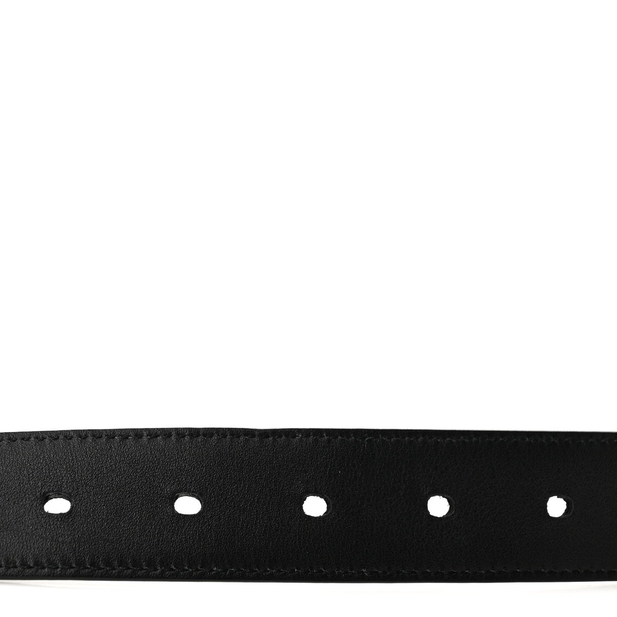 Saint Laurent Lambskin Monogram Cassandre Square Buckle Belt 70 28 Black 4 of 8