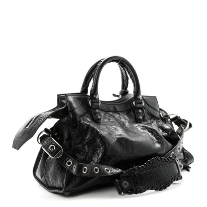 Balenciaga Agneau Arena Neo Cagole City Handbag Black 4 of 10