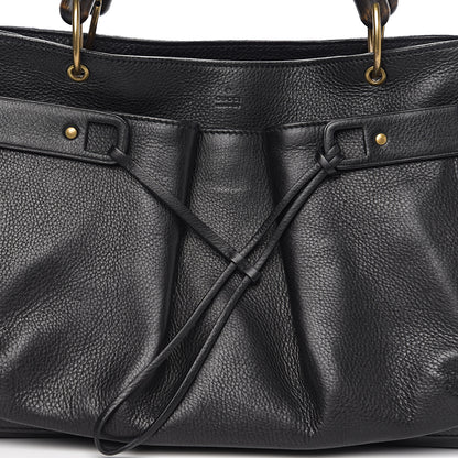 Gucci Calfskin Bamboo Handle Tote Black 10 of 10