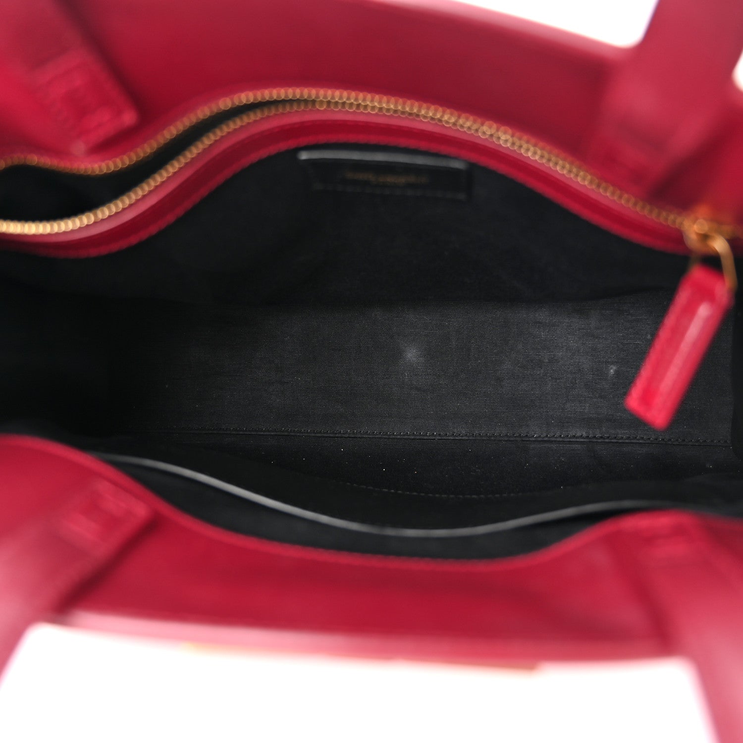 Saint Laurent Calfskin Small Manhattan Shopper Tote Red 5 of 11