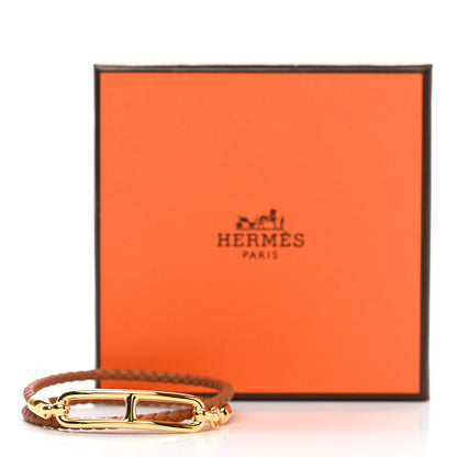Hermes Swift Roulis Double Tour Bracelet T3 Gold 5 of 5