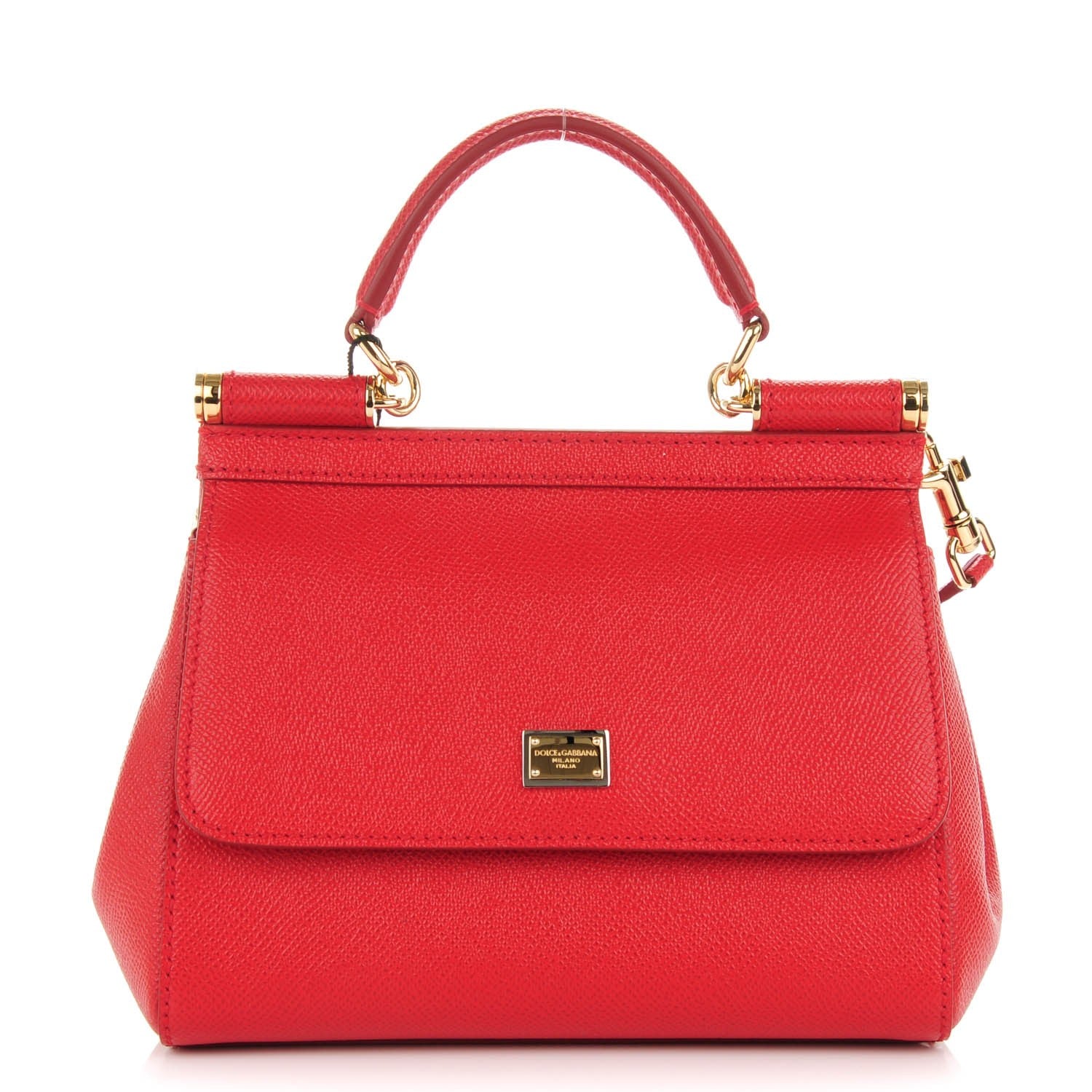 Dolce & Gabbana Dauphine Small Miss Sicily Satchel Red 1 of 11