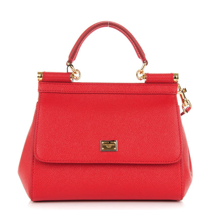 Dolce & Gabbana Dauphine Small Miss Sicily Satchel Red 1 of 11