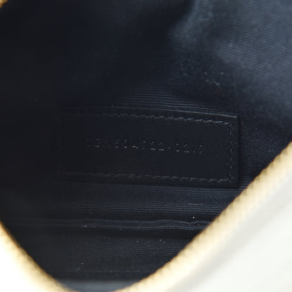 Saint Laurent Grain De Poudre Chevron Monogram Bill Pouch Crema Soft 7 of 13