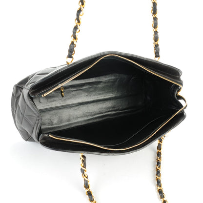 Chanel Lambskin Quilted Shoulder Bag Black 6 of 9