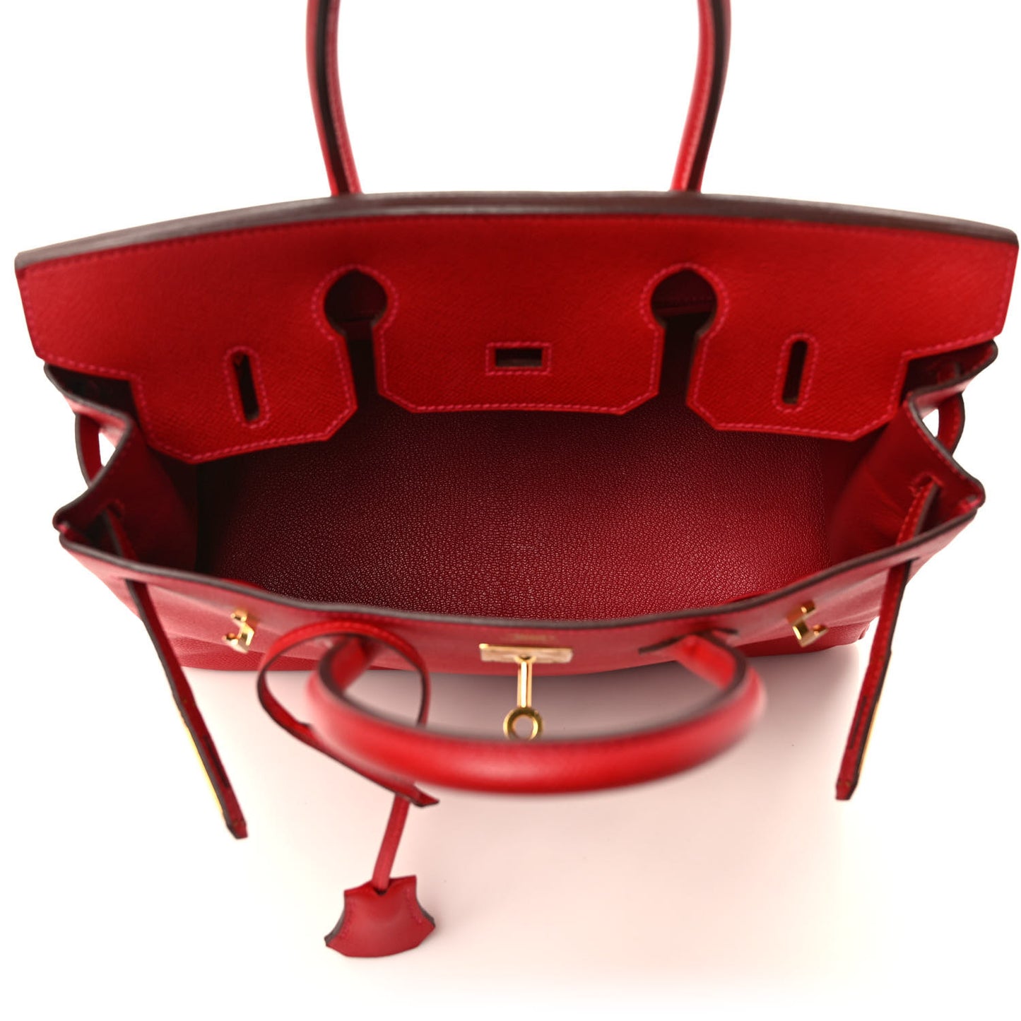 Epsom Birkin 30 Rouge Casaque