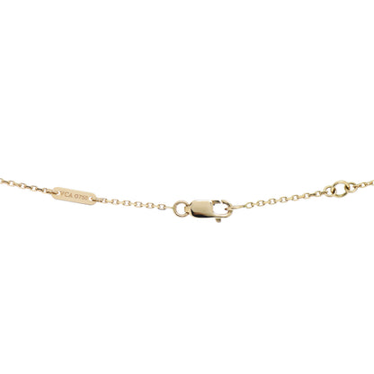 Van Cleef & Arpels 18K Yellow Gold Mother of Pearl Sweet Alhambra Butterfly Pendant Necklace 4 of 5