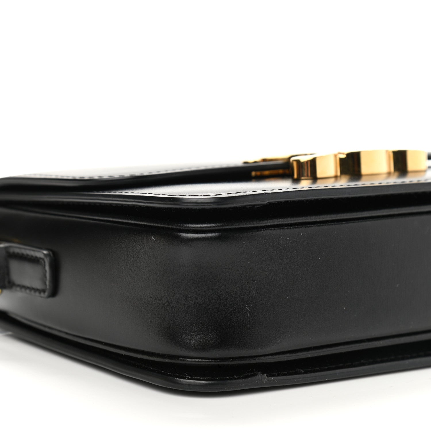 Celine Shiny Calfskin Small Triomphe Black 9 of 12