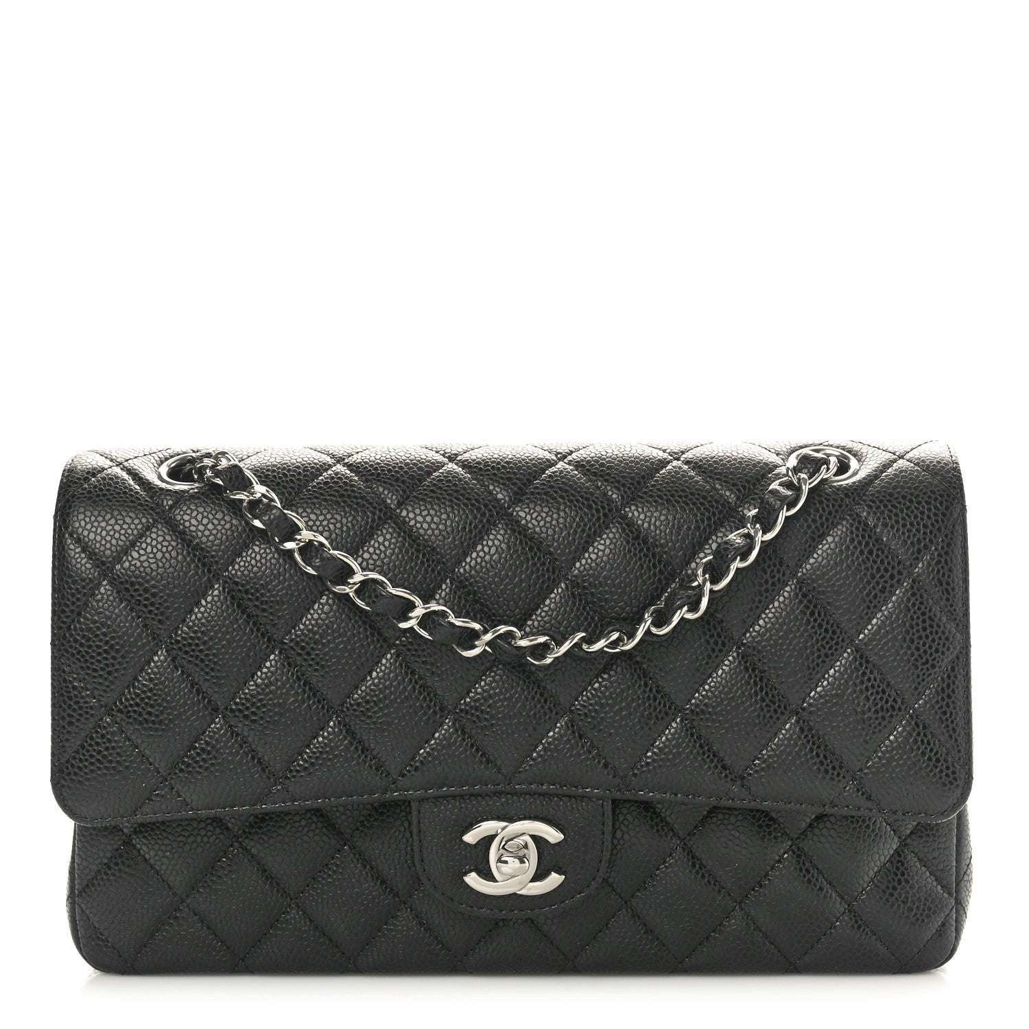 Chanel Caviar Quilted Medium Double Flap Black 1 of 9