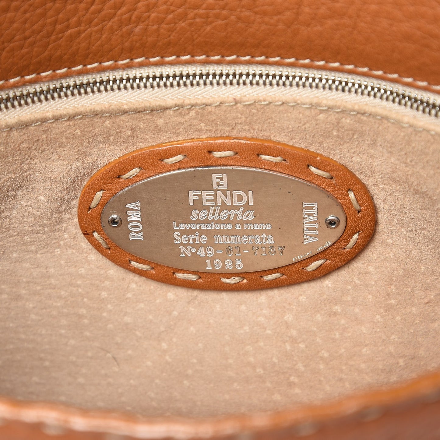 Calfskin Selleria Baguette Tan