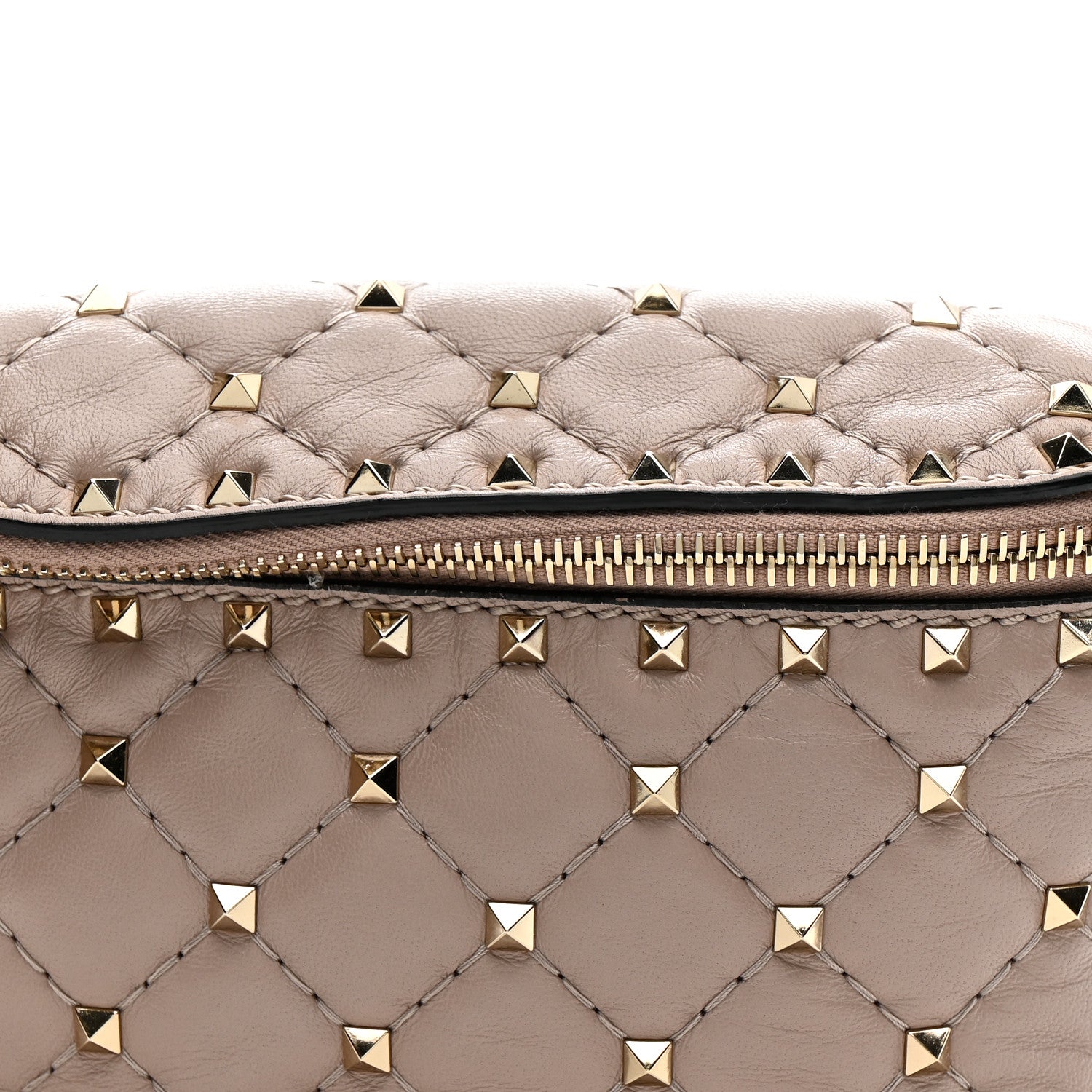 Valentino Garavani Nappa Rockstud Spike Belt Bag Poudre 7 of 13