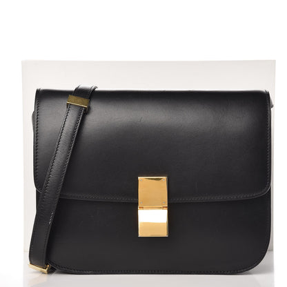 Celine Box Calfskin Medium Classic Box Flap Bag Black 14 of 14