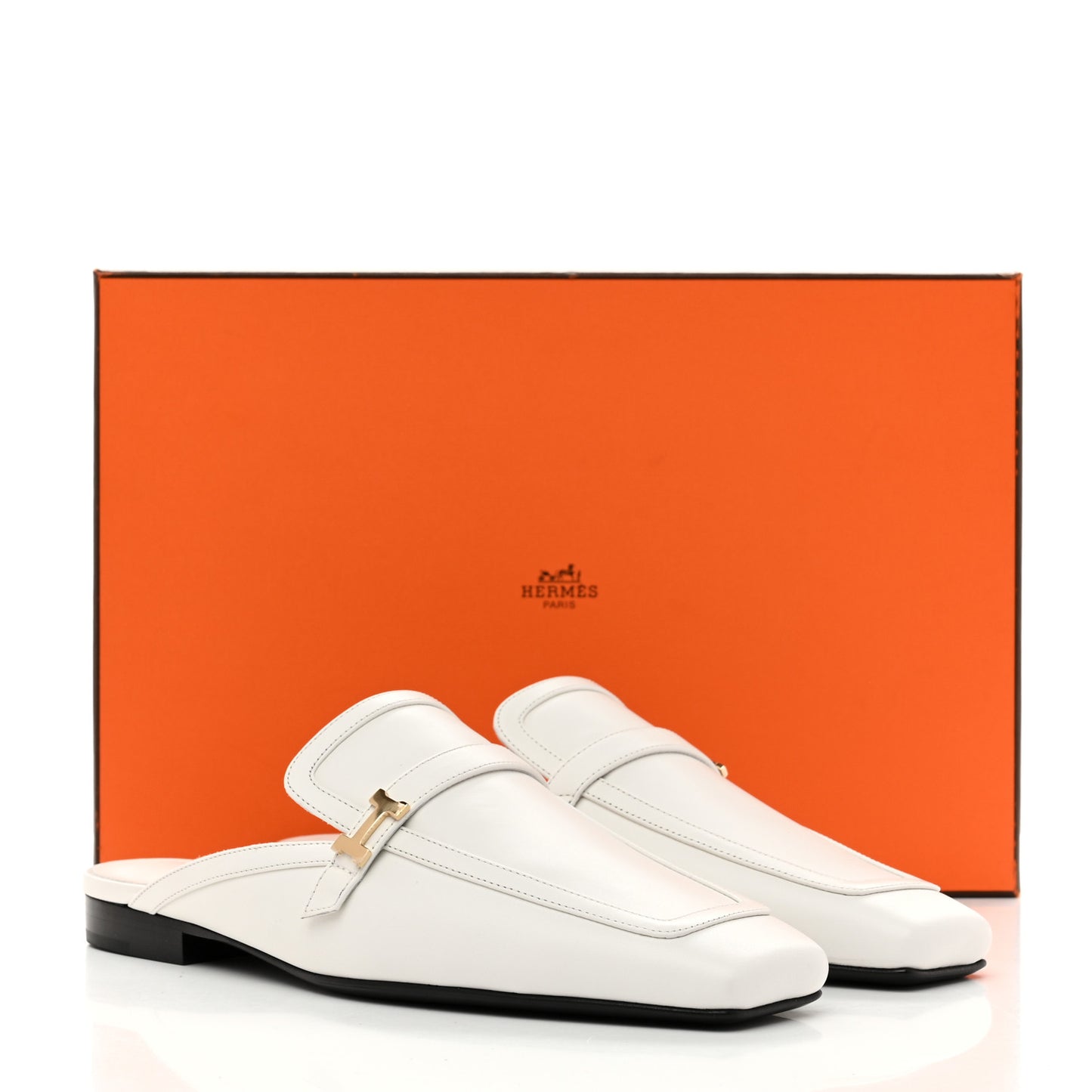 Calfskin Womens Groupie Mules 37 White