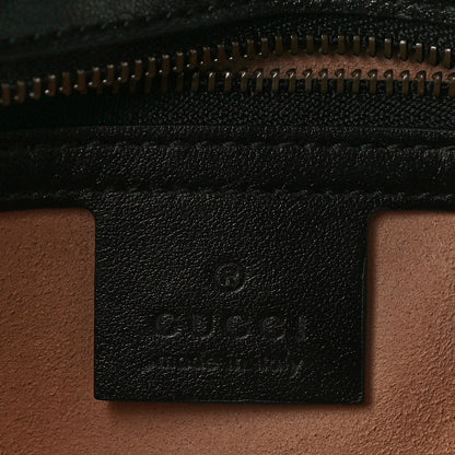 Gucci Calfskin Matelasse Small GG Marmont Shoulder Bag Black 6 of 11