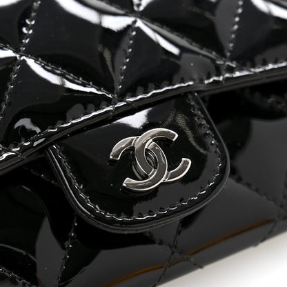 Chanel Patent Quilted Flap Card Holder Black 11 of 11