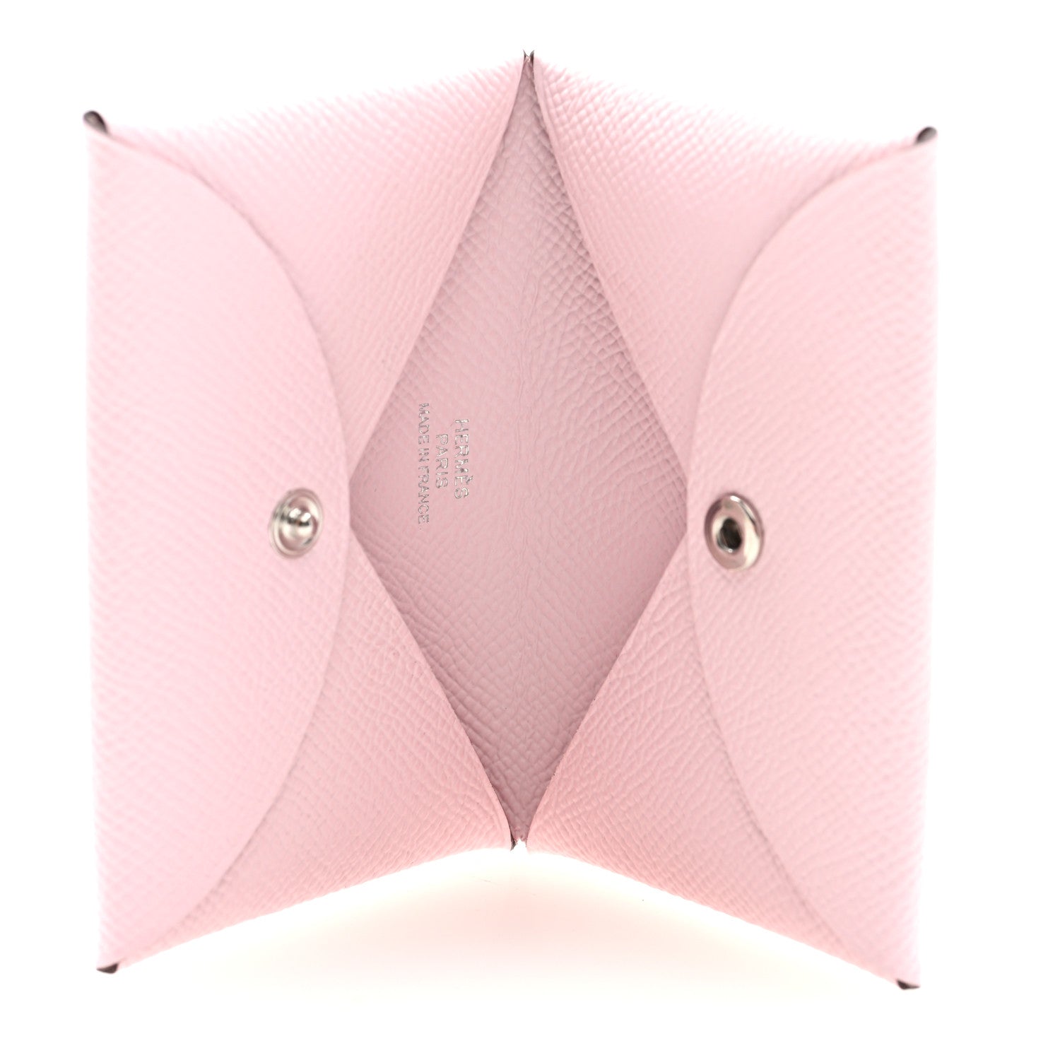 Hermes Epsom Calvi Card Case Rose Darling 5 of 7
