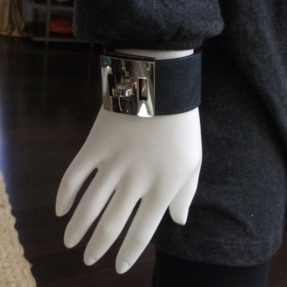 Hermes Kelly Suede Dog Bracelet Bleu 2 of 6