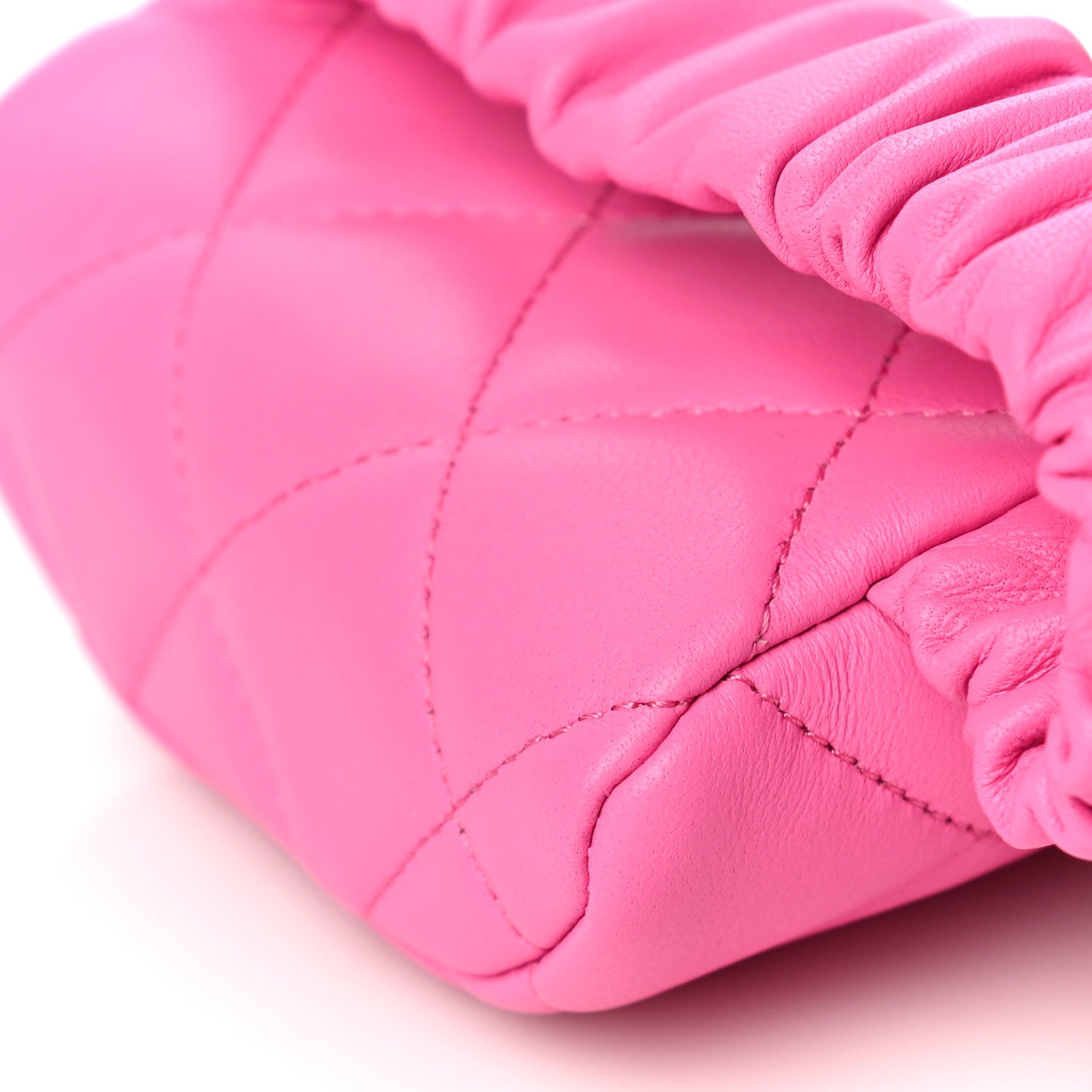 Chanel Lambskin Quilted Arm Coin Purse Pink 9 of 12
