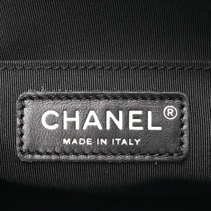 Chanel Calfskin Chevron Quilted Double Camera Bag With Flap Black Black 6 of 10