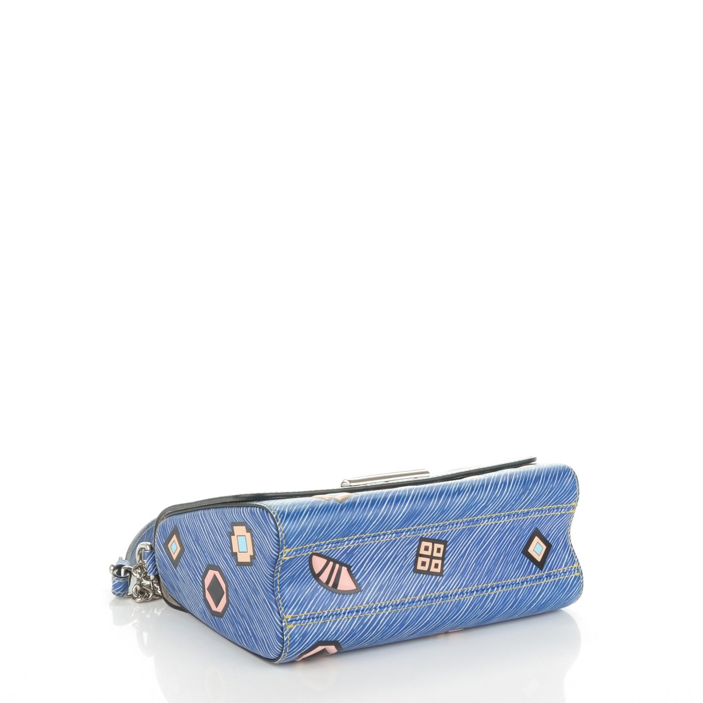 Epi Azteque Twist Shoulder Bag MM Denim Light