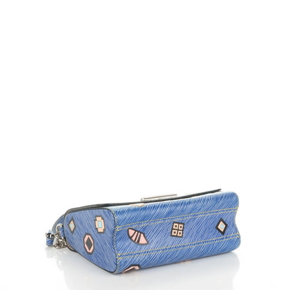 Louis Vuitton Epi Azteque Twist Shoulder Bag MM Denim Light 4 of 7