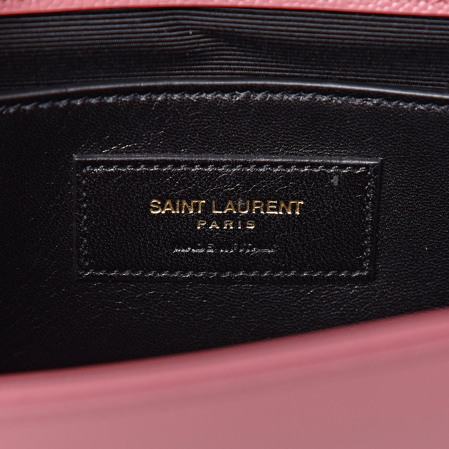 Saint Laurent Grain De Poudre Classic Monogram Cassandre Clutch Pink 7 of 10