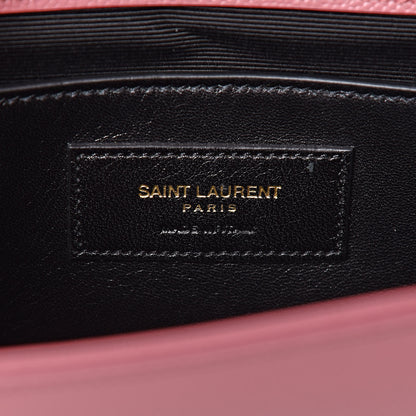Saint Laurent Grain De Poudre Classic Monogram Cassandre Clutch Pink 7 of 10