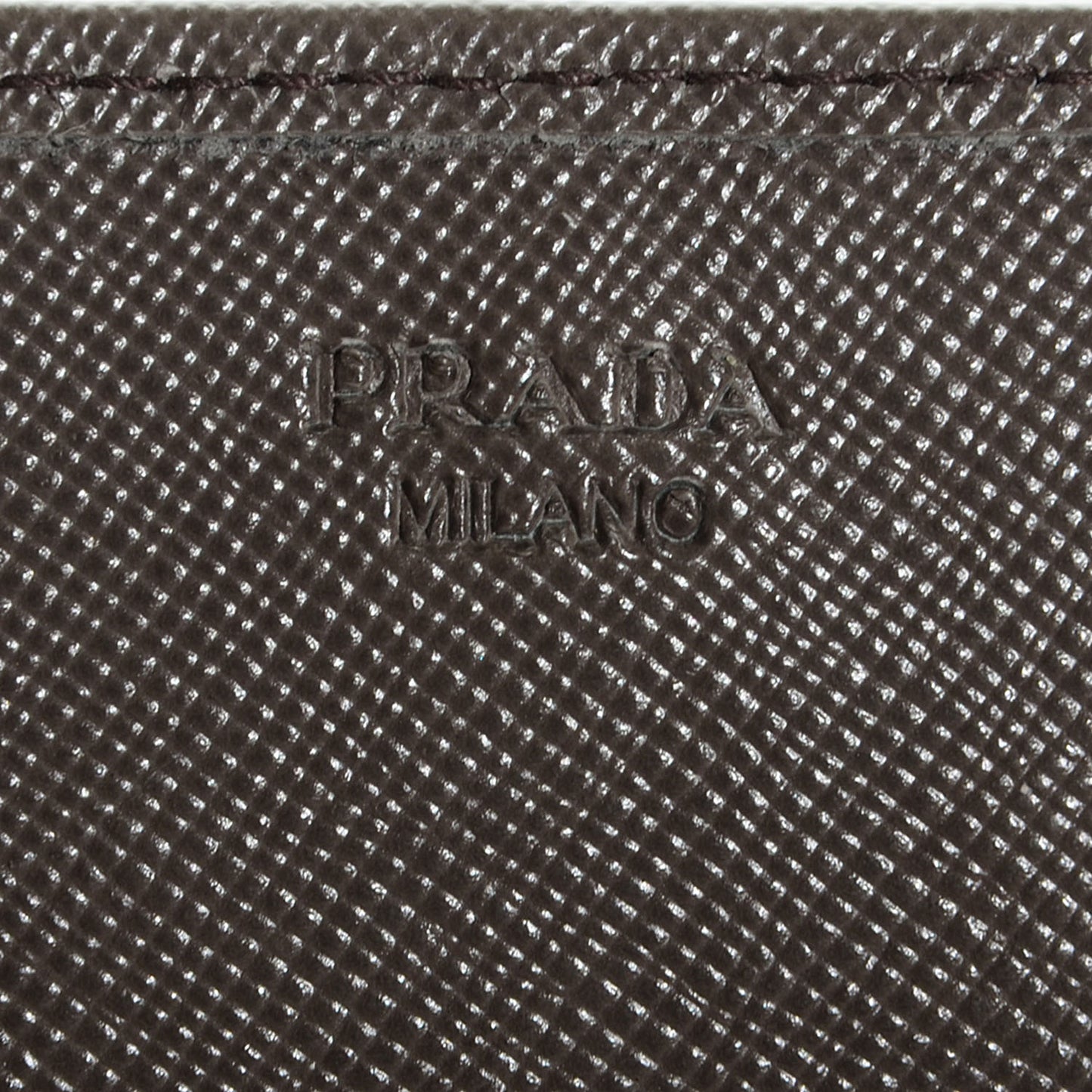 Saffiano Metal Oro Chain Wallet Grafite