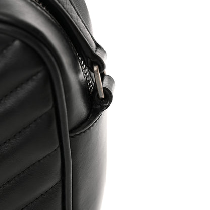 Saint Laurent Calfskin Matelasse Monogram Lou Camera Bag Black 15 of 16