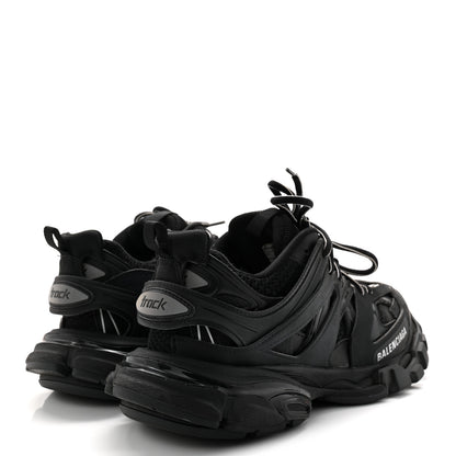 Balenciaga Mesh Nubuck Effect Fabric LED Womens Track Sneakers 37 Black 5 of 10