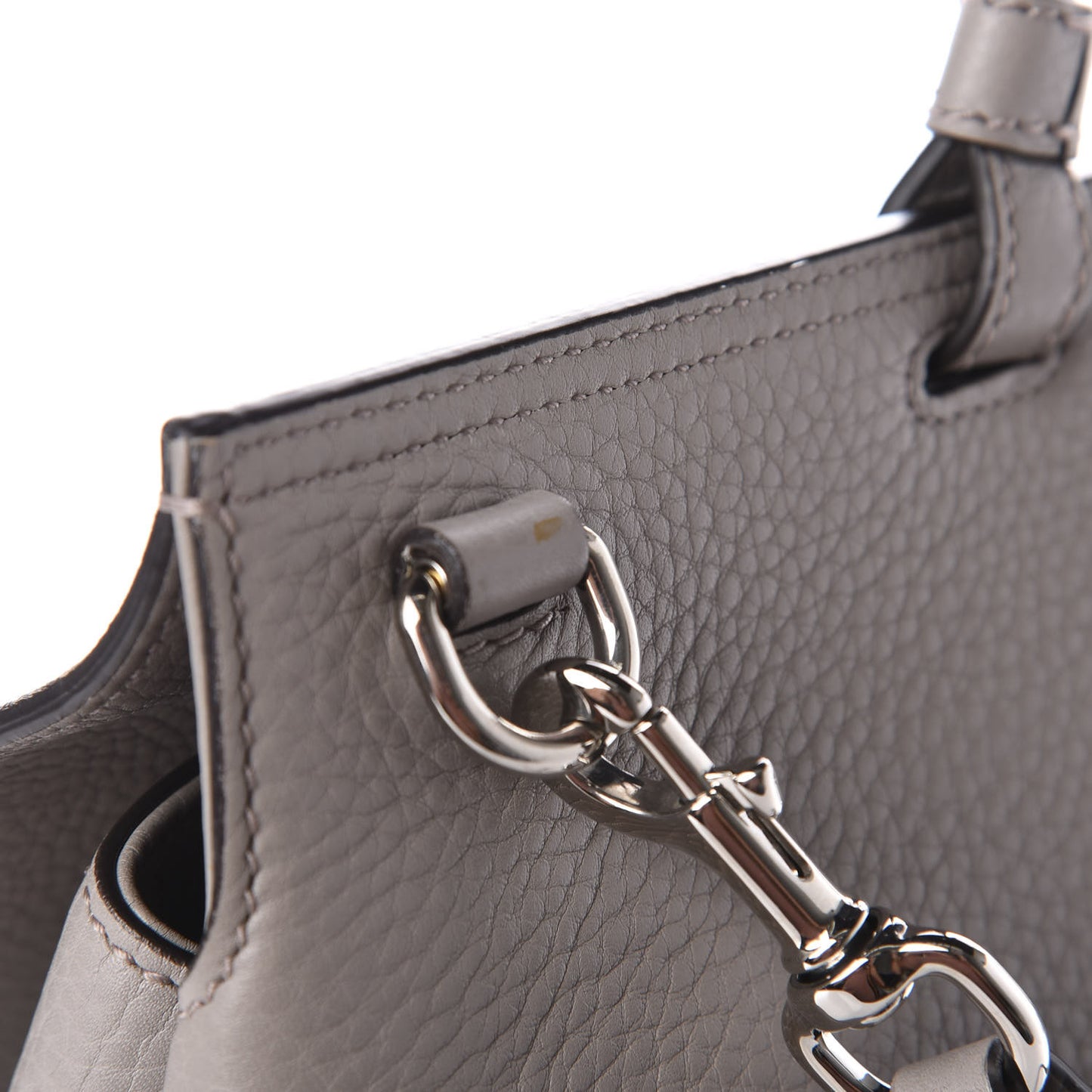 Cellarius Calfskin Large Bamboo Daily Top Handle Bag Storm Grey