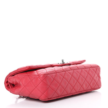 Chanel Washed Caviar Quilted Medium Double Flap Red 4 of 13