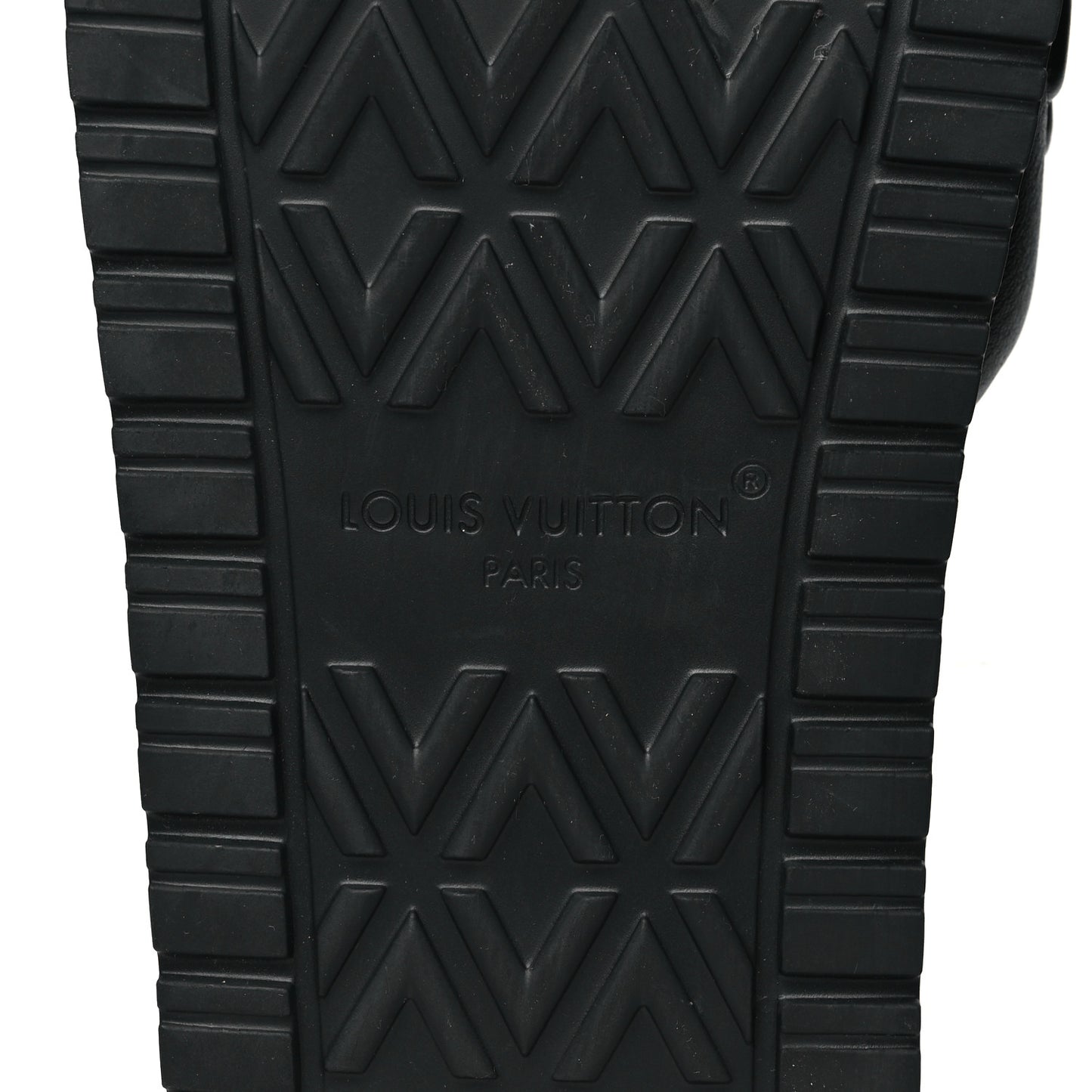 Calfskin LV Shore Flat Comfort Mule 39 Black