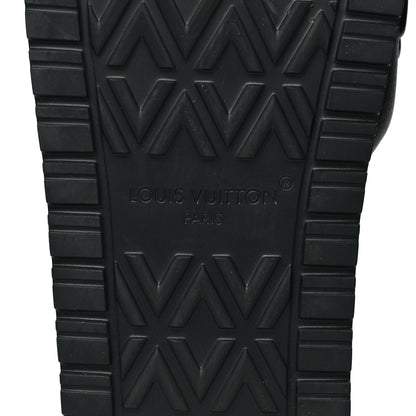 Louis Vuitton Calfskin LV Shore Flat Comfort Mule 39 Black 7 of 10