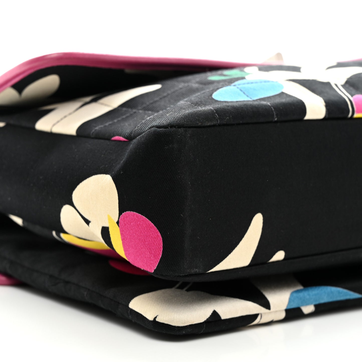 Canvas Chocolate Bar Quilted Flap Multicolor