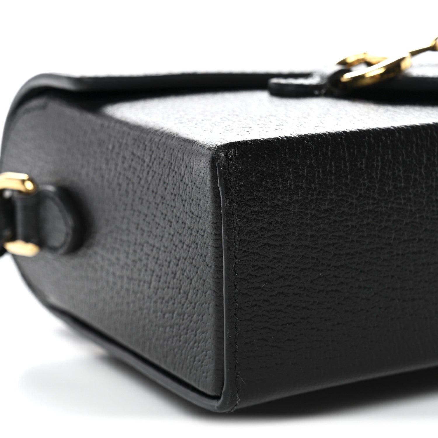 Gucci Calfskin Horsebit 1955 Shoulder Bag Black 10 of 13