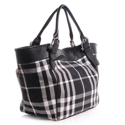 Burberry Canvas Check Tote Black 3 of 9
