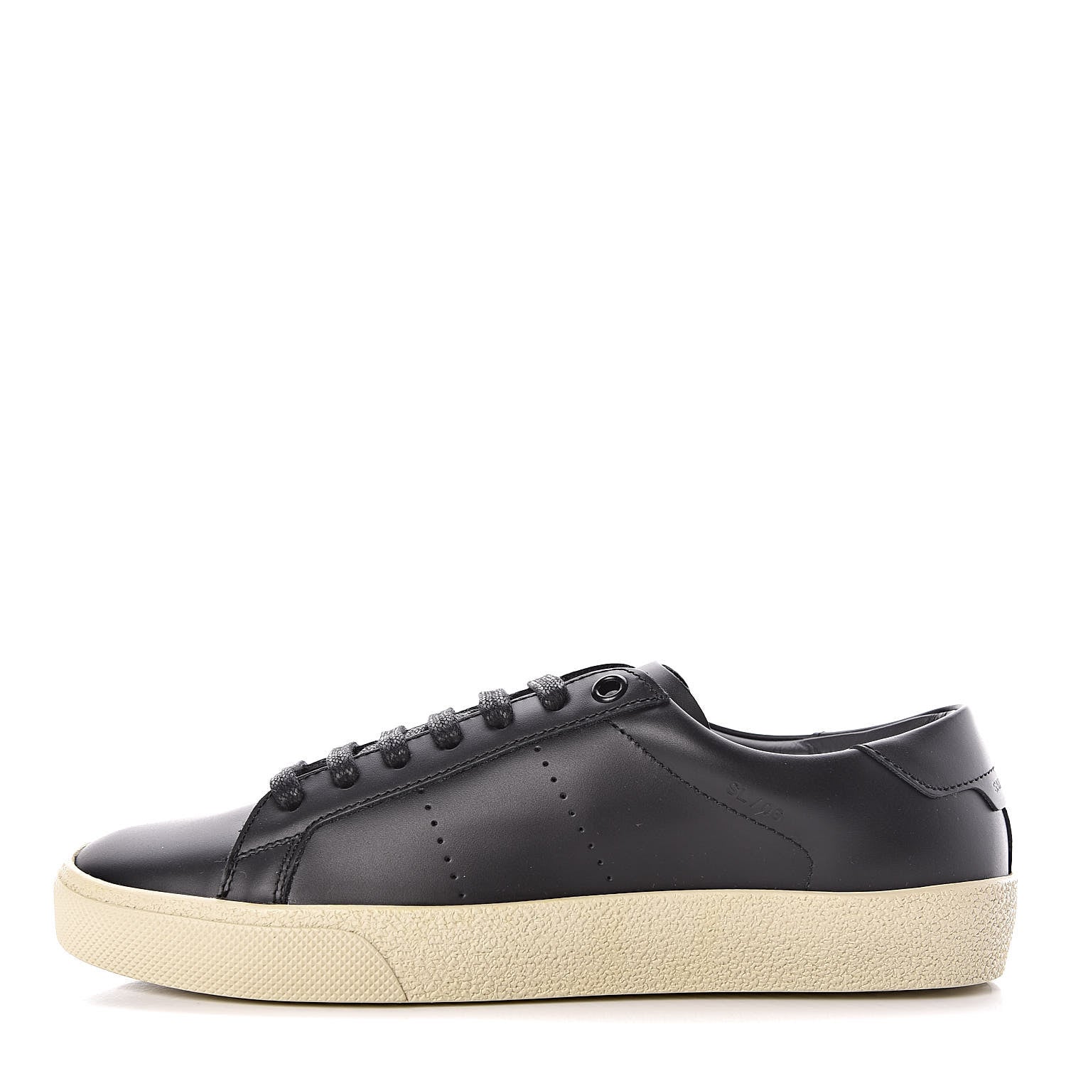 Saint Laurent Calfskin SL/06 Classic Court Sneakers 36 Black 1 of 9