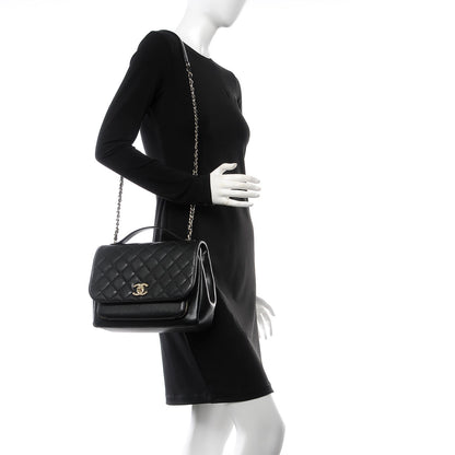 Chanel Caviar Quilted Large Business Affinity Flap Black 2 of 9