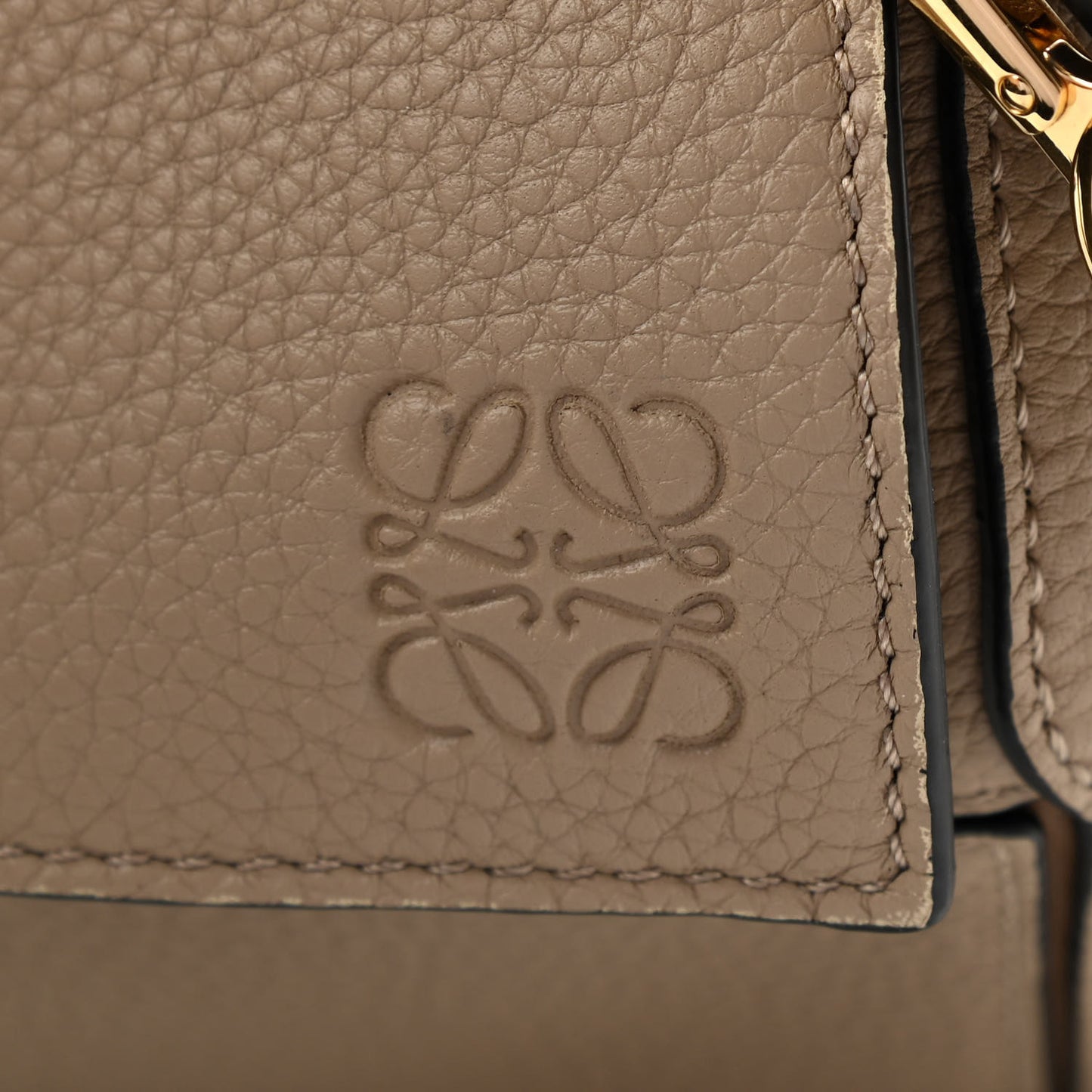 Grained Calfskin Small Puzzle Bag Sand Mink