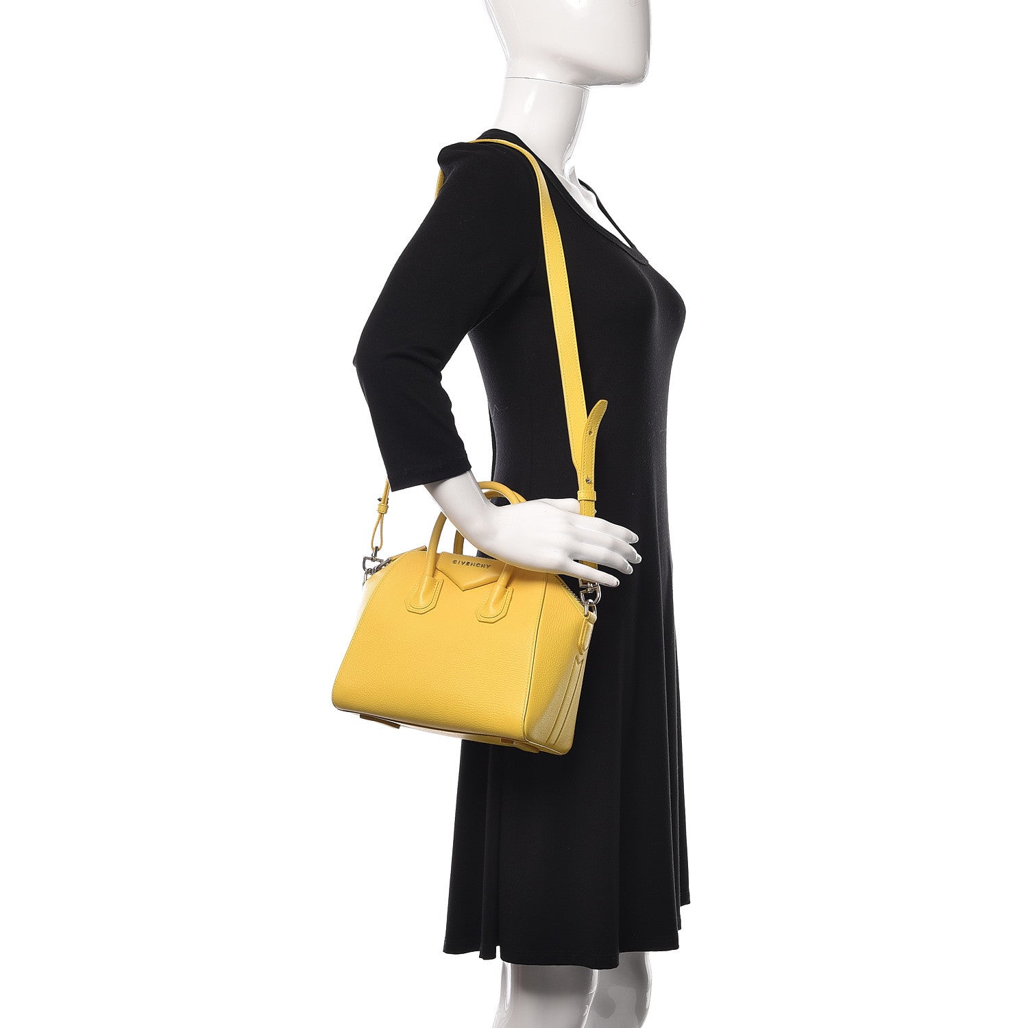 Givenchy Sugar Goatskin Mini Antigona Yellow 2 of 12