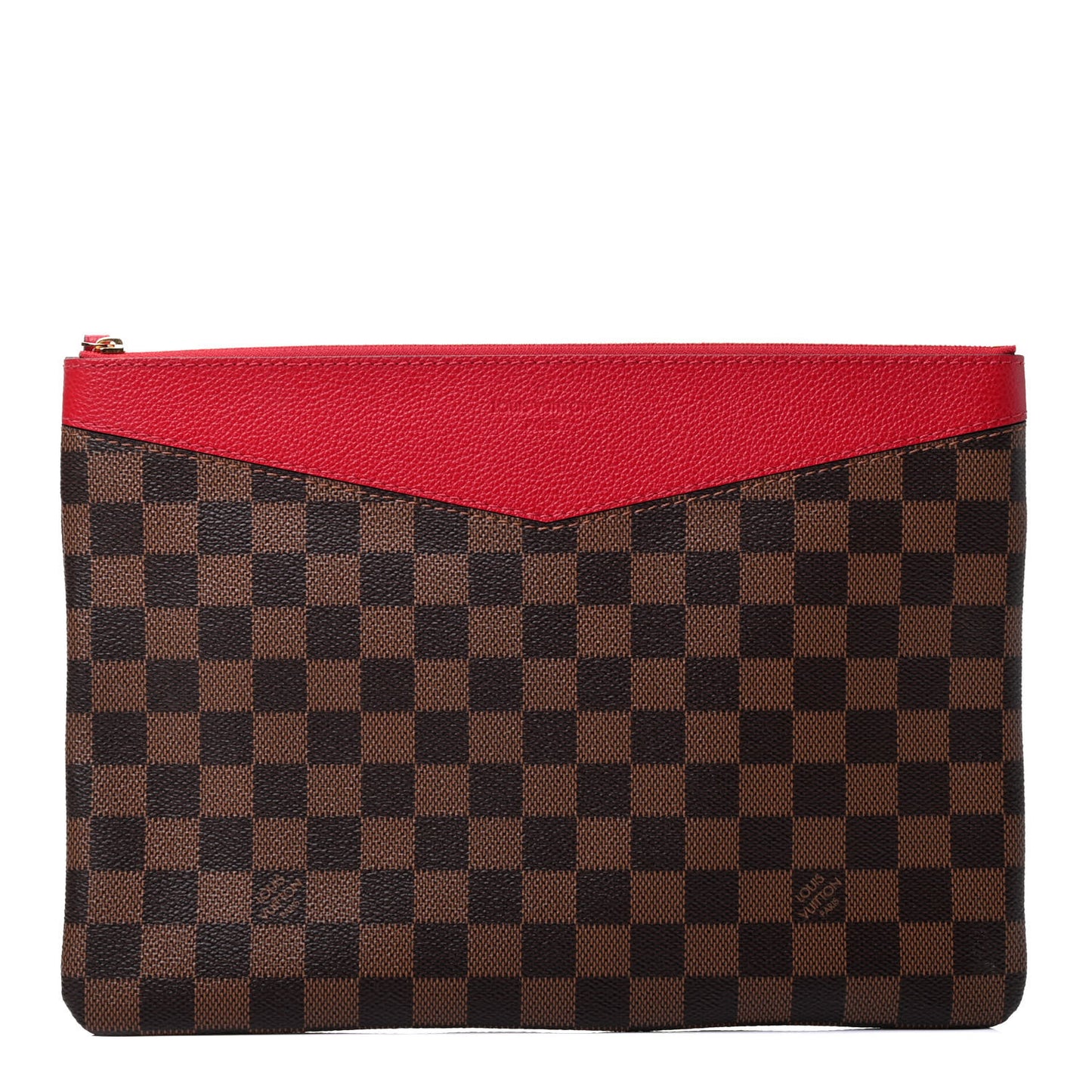 Damier Ebene Daily Pouch Scarlet