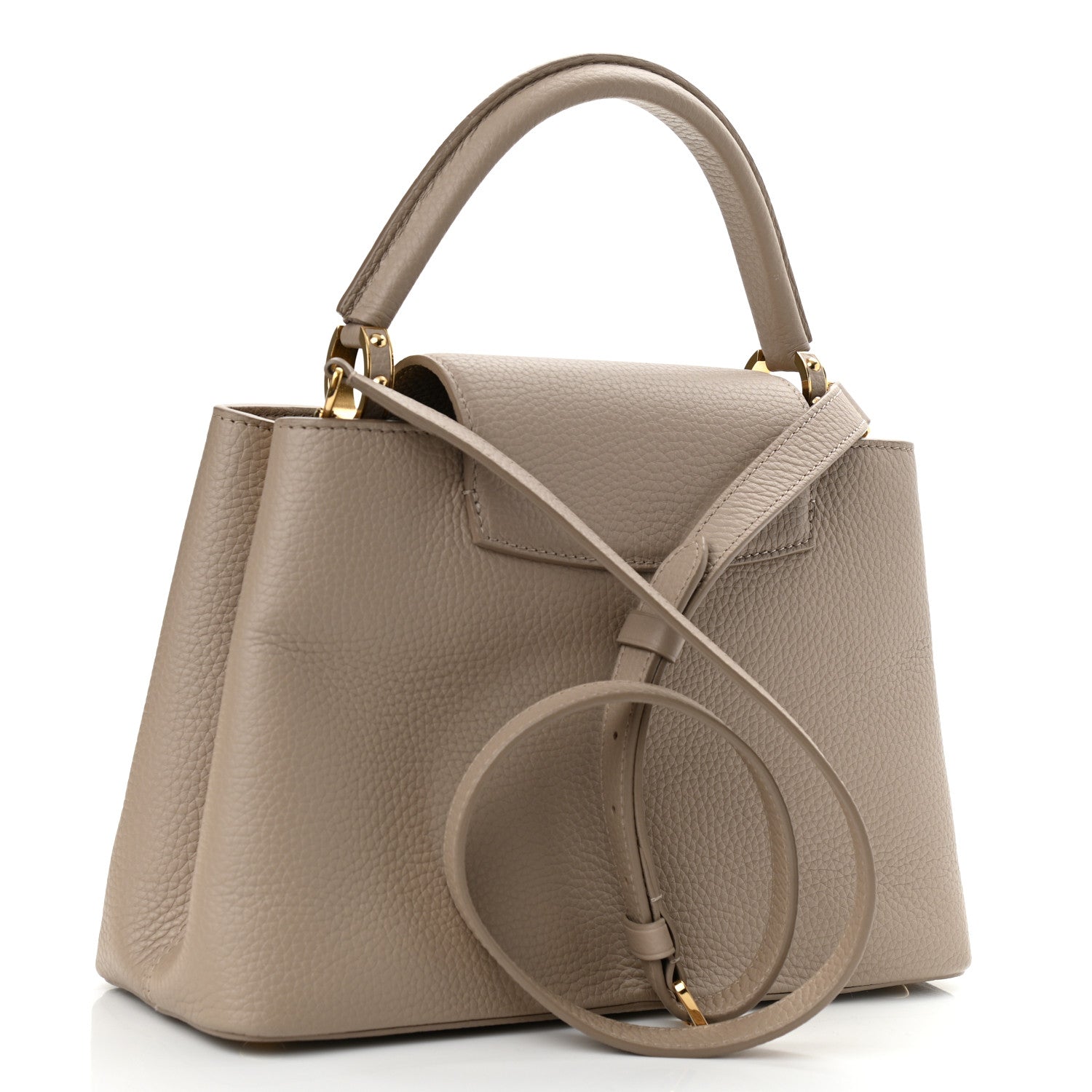 Louis Vuitton Taurillon Studded Sol Capucines PM Galet 3 of 9