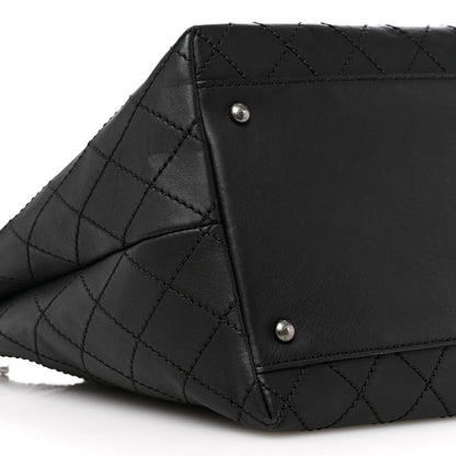 Chanel Calfskin Stitched Medium Shopping Tote Black 10 of 12