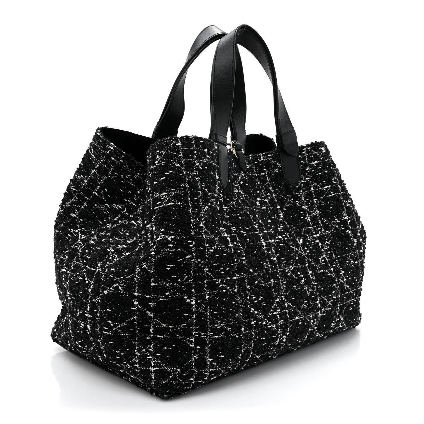 Tweed Cannage Large Toujours Black White